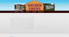 Desktop Screenshot of goldensheds.com