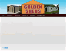 Tablet Screenshot of goldensheds.com